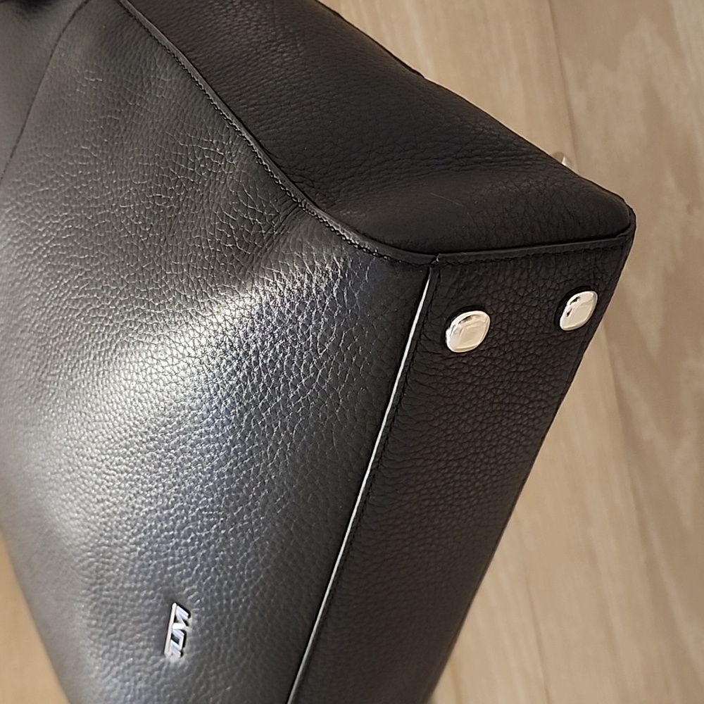 Tumi Stanton Safra Black Leather Convertible Backpack - Picture 12 of 16